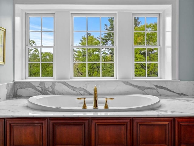 90 Burr Dr, Needham, MA 02492 - full bathroom featuring healthy amount of natural light and a bath