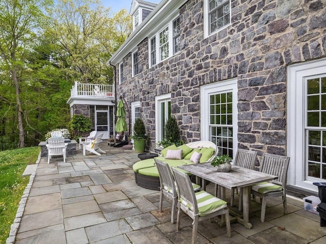 90 Burr Dr, Needham, MA 02492 - patio / terrace featuring a patio area and outdoor dining area