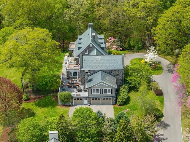 90 Burr Dr, Needham, MA 02492 - view of subject property with a forest