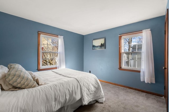 bedroom with carpet flooring