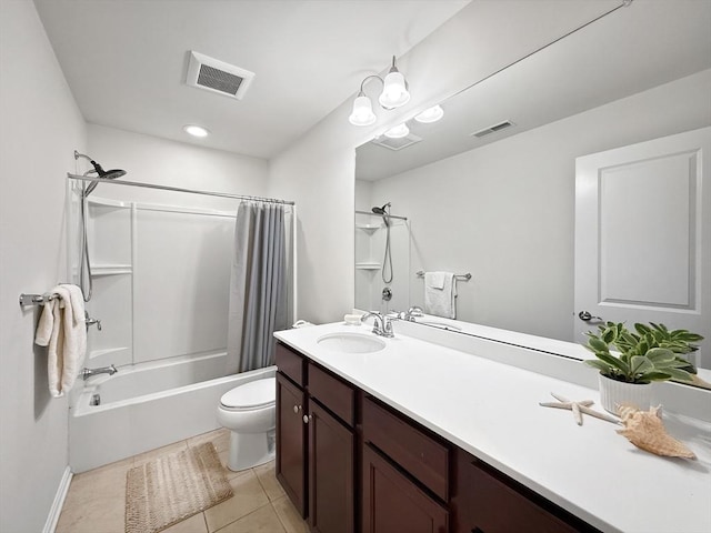 12 Grandview Dr Unit 12, Hopkinton, MA 01748 - full bath with vanity, shower / tub combo with curtain, and tile patterned floors