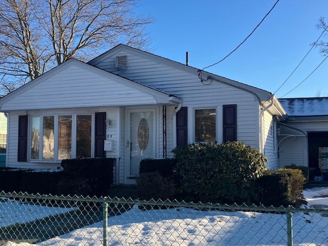 view of bungalow