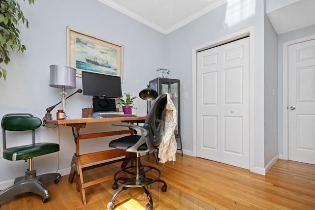 337-339 Gallivan Blvd Unit 2, Boston, MA 02124 - home office featuring crown molding, wood finished floors, and baseboards