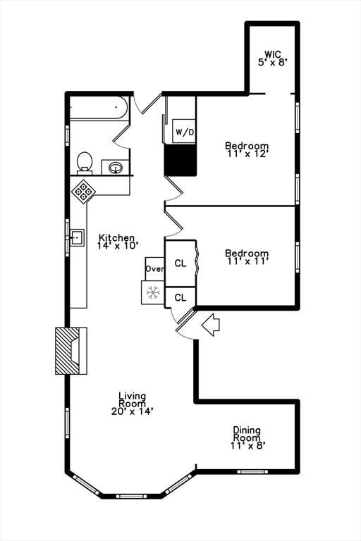337-339 Gallivan Blvd Unit 2, Boston, MA 02124 - floor plan / room layout