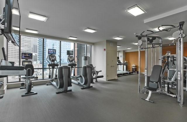 view of workout area