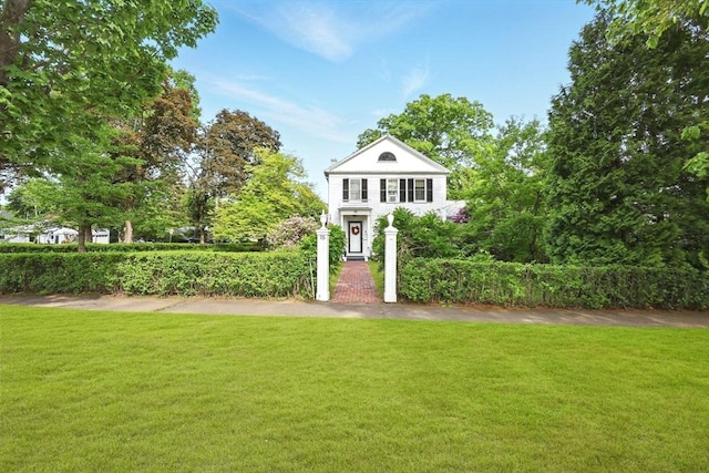 96 College St, South Hadley, MA 01075 - view of front of property with a front yard