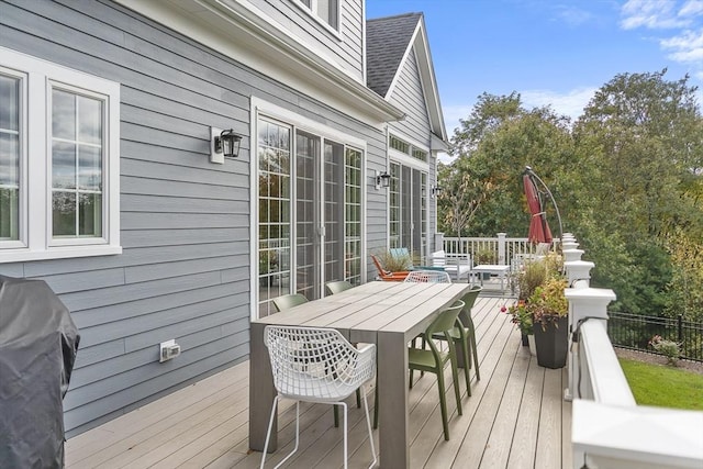 5 Bullens Way, Canton, MA 02021 - wooden deck featuring outdoor dining space and grilling area