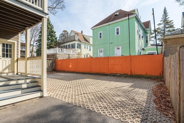 view of patio / terrace with a fenced backyard