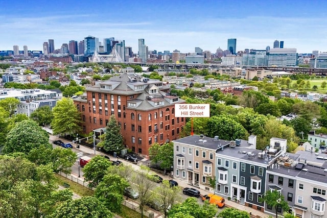 356 Bunker Hill St Unit 2, Boston, MA 02129 - drone / aerial view of city skyline