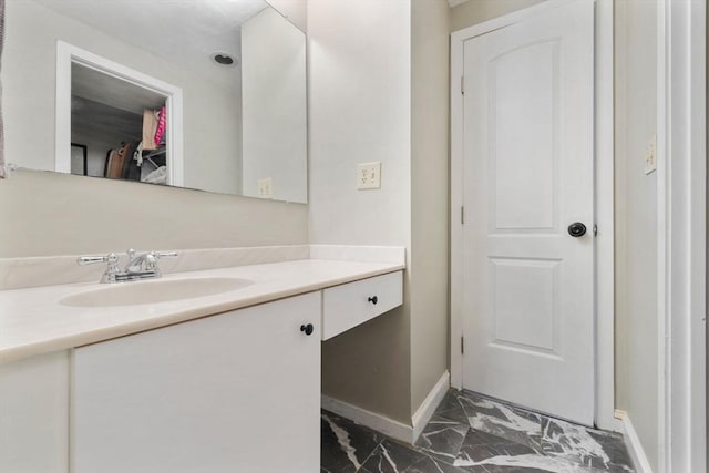 bathroom with vanity