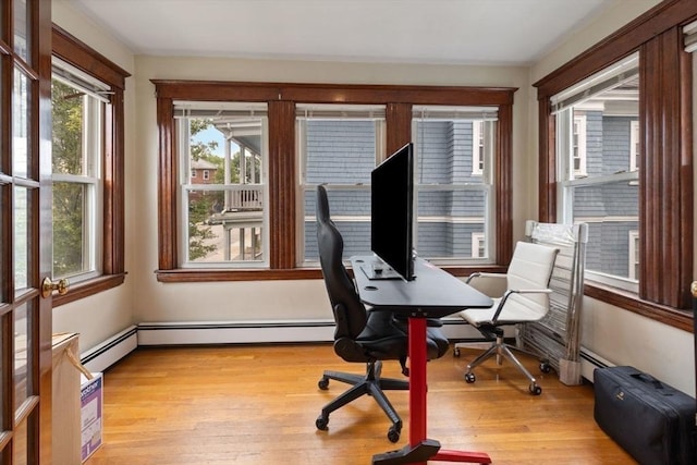 18-20 Presentation Rd, Boston, MA 02135 - office area featuring healthy amount of natural light and light wood-type flooring