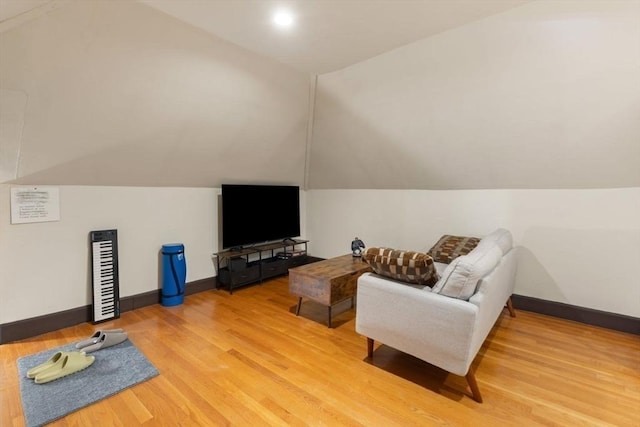 18-20 Presentation Rd, Boston, MA 02135 - living area featuring vaulted ceiling and light wood finished floors