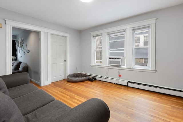 18-20 Presentation Rd, Boston, MA 02135 - living room featuring wood finished floors and baseboard heating