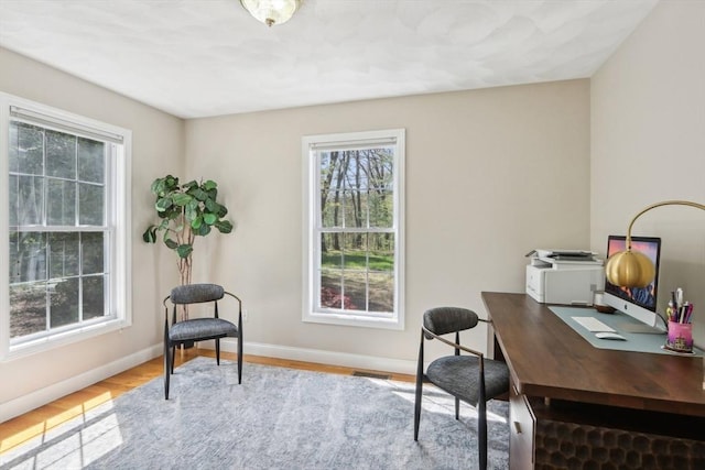 7 Acorn Way, Georgetown, MA 01833 - home office featuring baseboards and wood finished floors