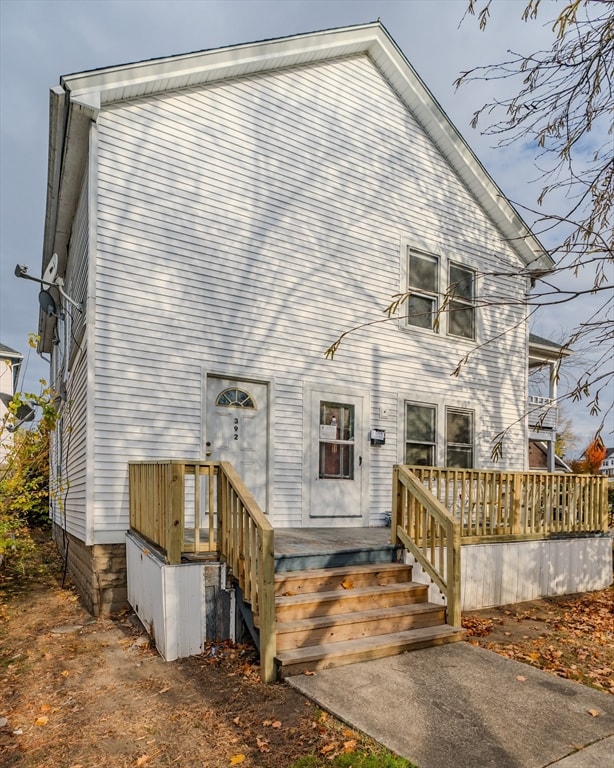 view of rear view of property