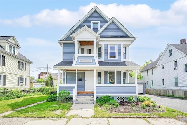 37 Revere St, Springfield, MA 01108 - view of front of property featuring a porch and fence