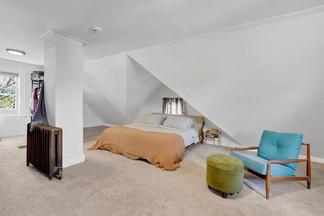 37 Revere St, Springfield, MA 01108 - bedroom with radiator, carpet floors, and baseboards