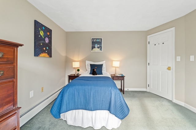 3 Penni Ln, Andover, MA 01810 - bedroom featuring a baseboard heating unit and carpet floors