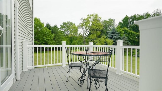 3 Penni Ln, Andover, MA 01810 - deck featuring view of scattered trees and a lawn