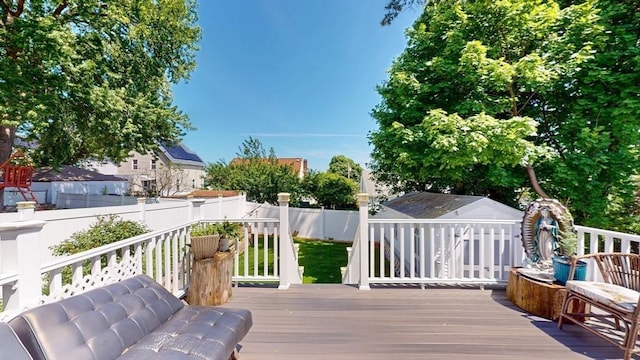 33 Jarvis St, Revere, MA 02151 - wooden deck with a fenced backyard