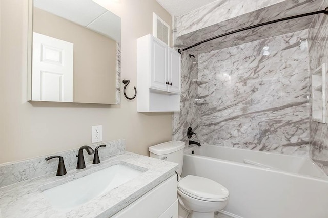 4975 Washington St Unit 313, Boston, MA 02132 - bathroom featuring shower / bath combination, toilet, and vanity