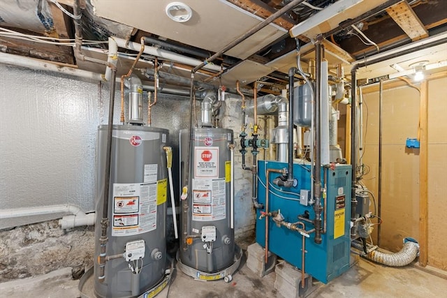 212 Princeton St Unit 1, Boston, MA 02128 - utilities with water heater and a heating unit