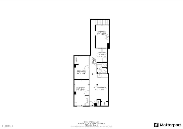 212 Princeton St Unit 1, Boston, MA 02128 - view of layout