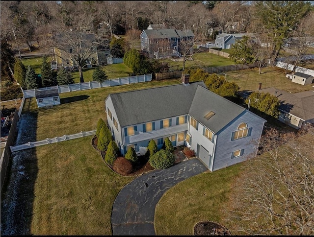 birds eye view of property