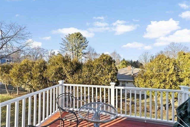 view of wooden terrace