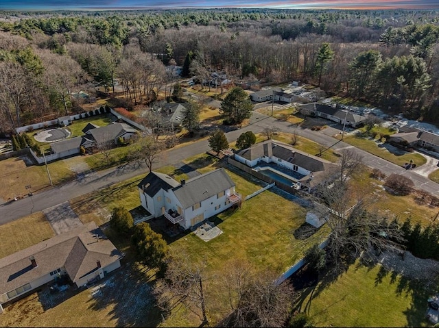 birds eye view of property