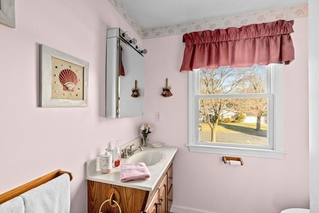 bathroom featuring vanity