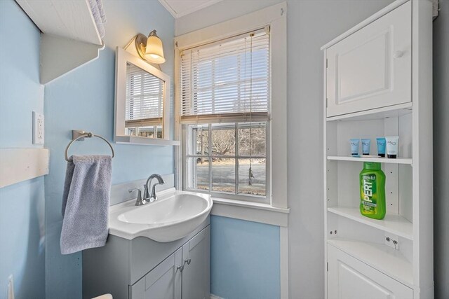 bathroom featuring vanity