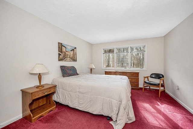 bedroom with carpet floors