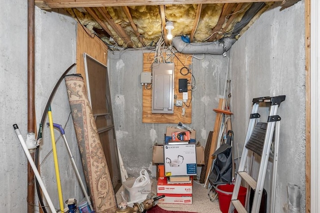 utility room with electric panel