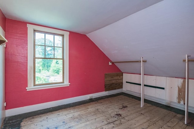43 Meadow St, Northfield, MA 01360 - additional living space featuring hardwood / wood-style flooring, healthy amount of natural light, and lofted ceiling