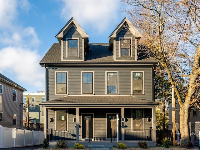 view of front facade with covered porch