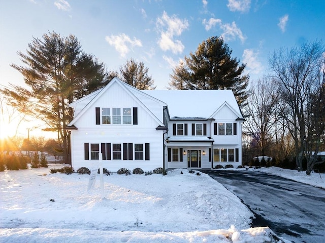 view of front of property with board and batten siding