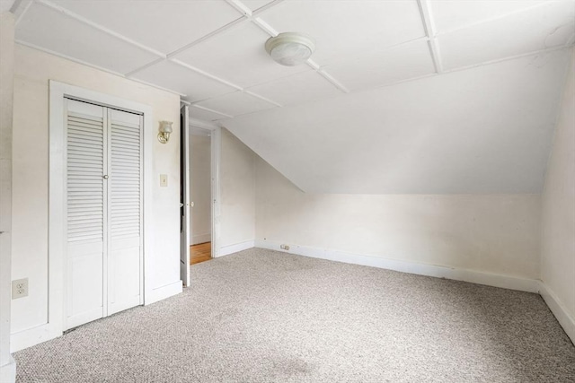 21 Chapel St Unit 21, Newburyport, MA 01950 - additional living space featuring carpet flooring and vaulted ceiling