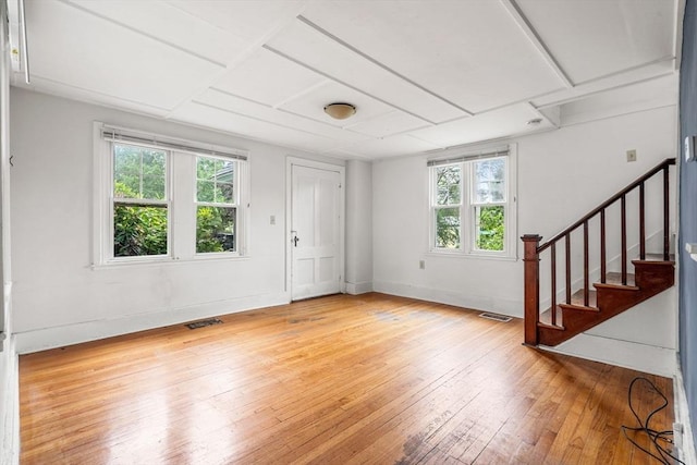 21 Chapel St Unit 21, Newburyport, MA 01950 - foyer with wood-type flooring, plenty of natural light, and stairs