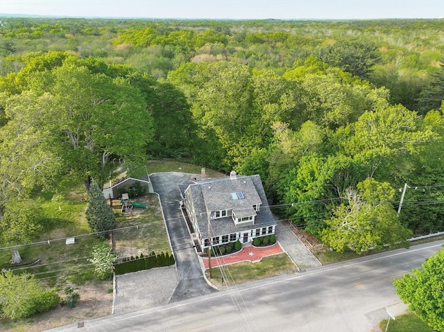 272 County St, Seekonk, MA 02771 - aerial view of property and surrounding area with a forest