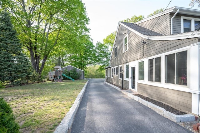 272 County St, Seekonk, MA 02771 - view of home's exterior featuring a playground