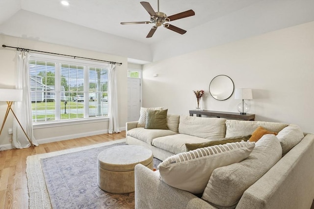 80 Edgemere Ave Unit 80, Northbridge, MA 01588 - living area with wood finished floors, ceiling fan, and recessed lighting