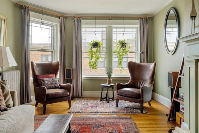 3 Newport Rd Unit 8, Cambridge, MA 02140 - living area with crown molding and wood finished floors
