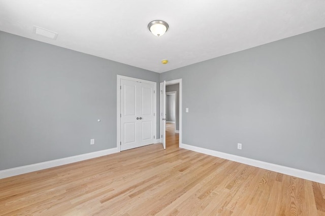 233 W Mountain St, Worcester, MA 01606 - spare room featuring baseboards and light wood finished floors