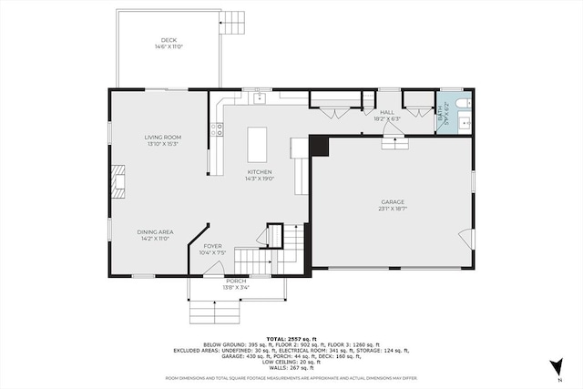 233 W Mountain St, Worcester, MA 01606 - floor plan / room layout