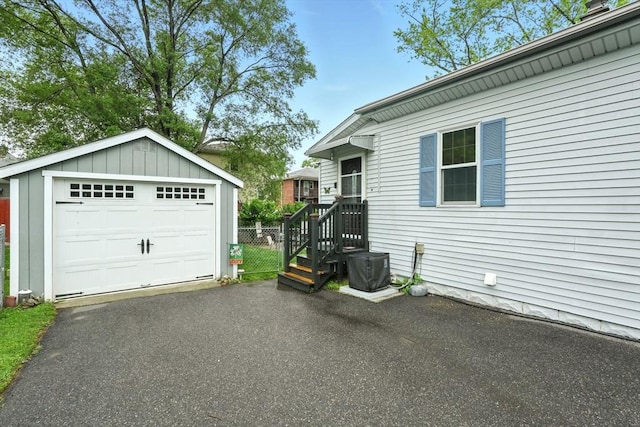 2 Pierce St, Agawam, MA 01030 - detached garage featuring driveway