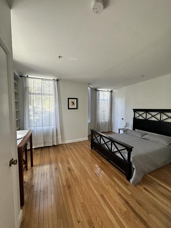 bedroom featuring light hardwood / wood-style flooring