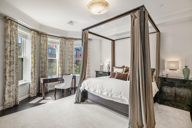 15 Marlborough St Unit 3, Boston, MA 02116 - bedroom featuring ornamental molding and wood finished floors