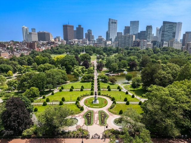 15 Marlborough St Unit 3, Boston, MA 02116 - view of community with a skyline view and view of wooded area