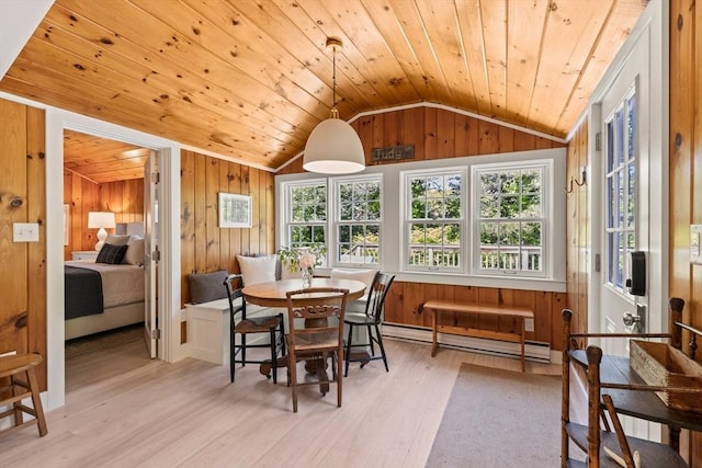 20 Judys Ln, Chatham, MA 02633 - sunroom / solarium with a baseboard radiator, lofted ceiling, and french doors